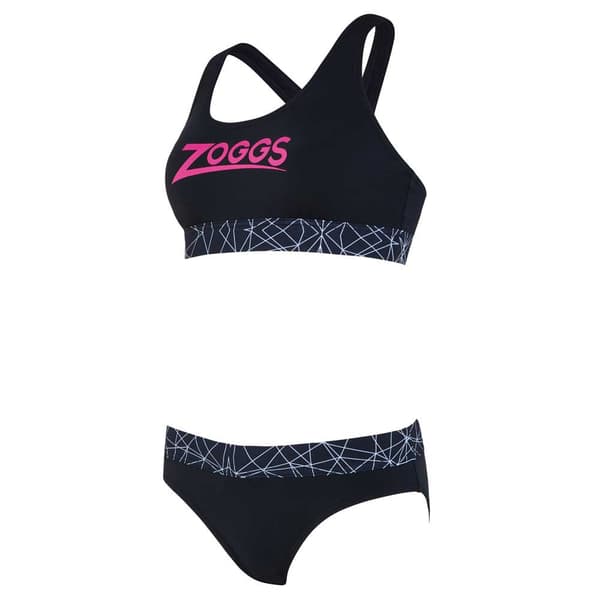 Zoggs Badedragt Actionback 2 Piece Sort 36 Kvinde