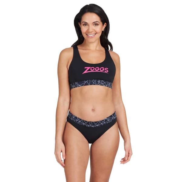 Zoggs Badedragt Actionback 2 Piece Sort 36 Kvinde