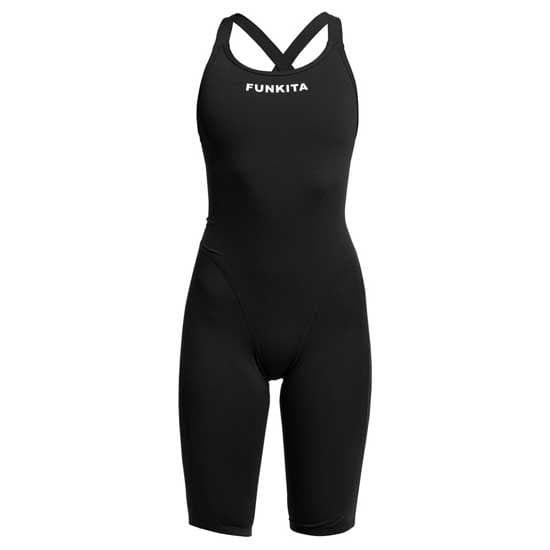 Funkita Åben Ryg Konkurrence Badedragt Fast Legs Still Black Sort AUS 24 Kvinde