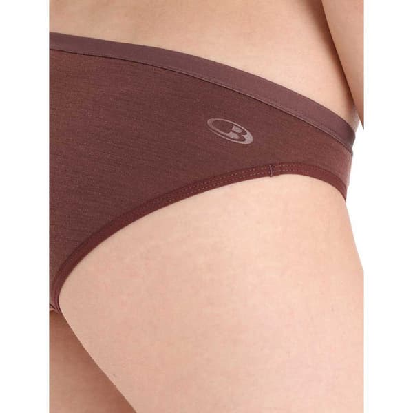 Icebreaker Bikini Underdel Siren Brun XL Kvinna