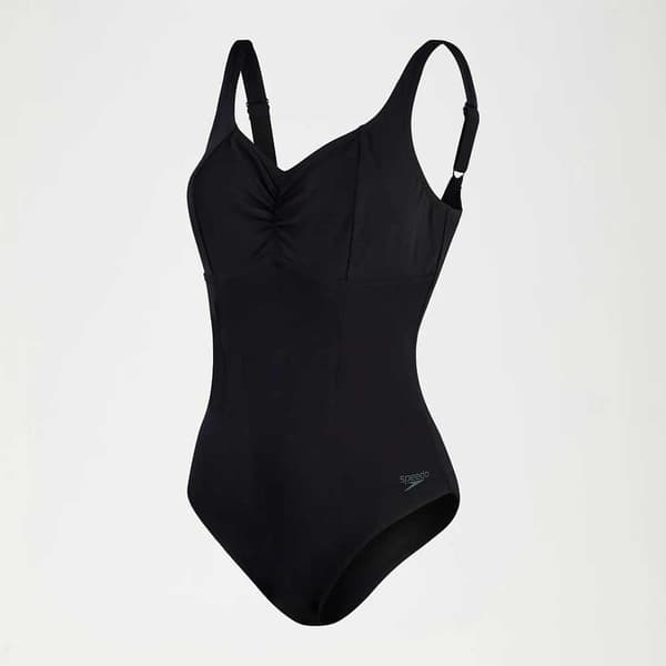 Speedo Mastectomy Pocketing Badedragt Shaping Aquanite Sort UK 36 Kvinde