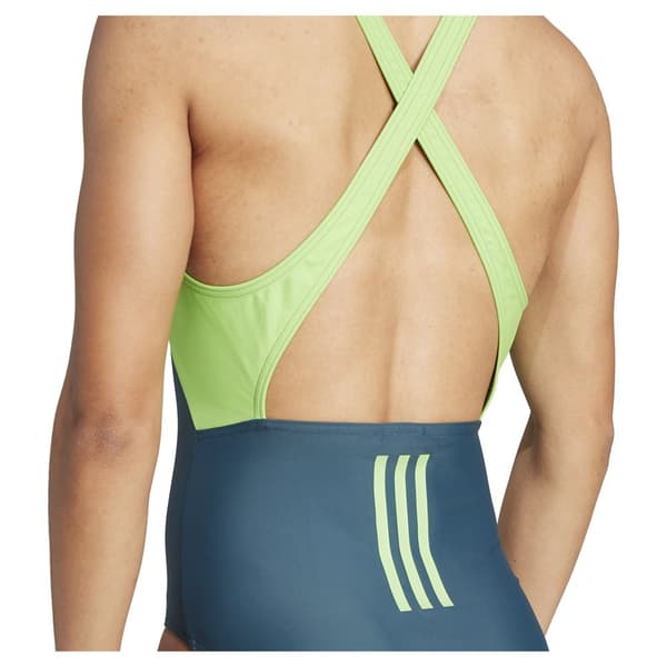 Adidas Badedragt 3 Stripes Blå 36 Kvinde
