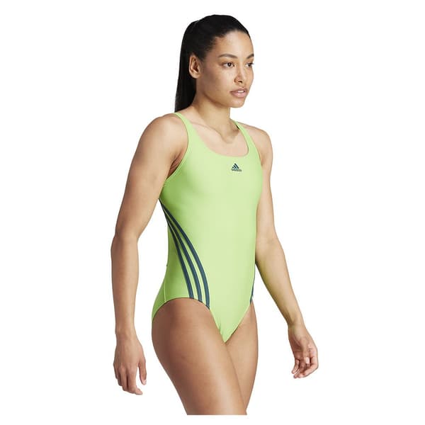 Adidas Badedragt 3 Stripes Grøn 32 Kvinde