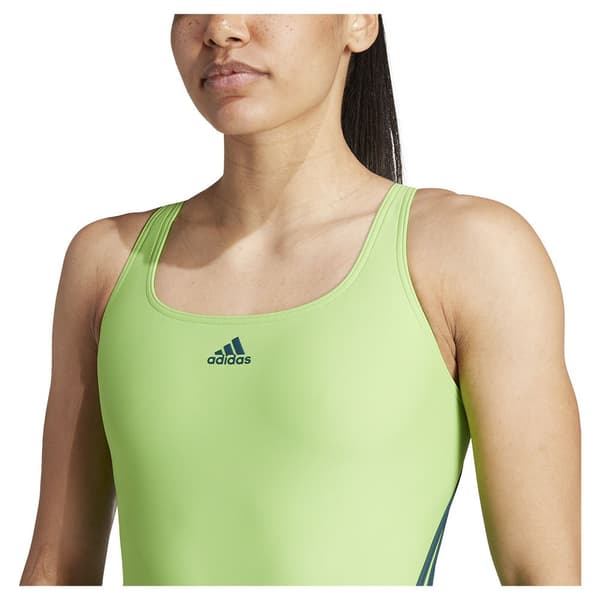 Adidas Badedragt 3 Stripes Grøn 32 Kvinde