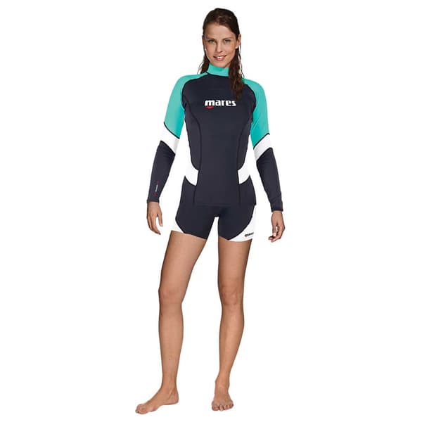 Mares Langærmet T-shirt Kvinde Rash Guard Trilastic She Dives Sort M