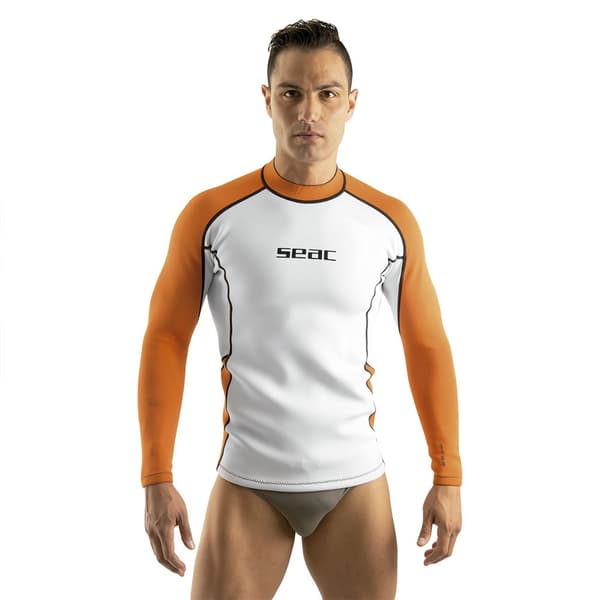 Seacsub Långärmad T-shirt Fit 2 Mm Vit L