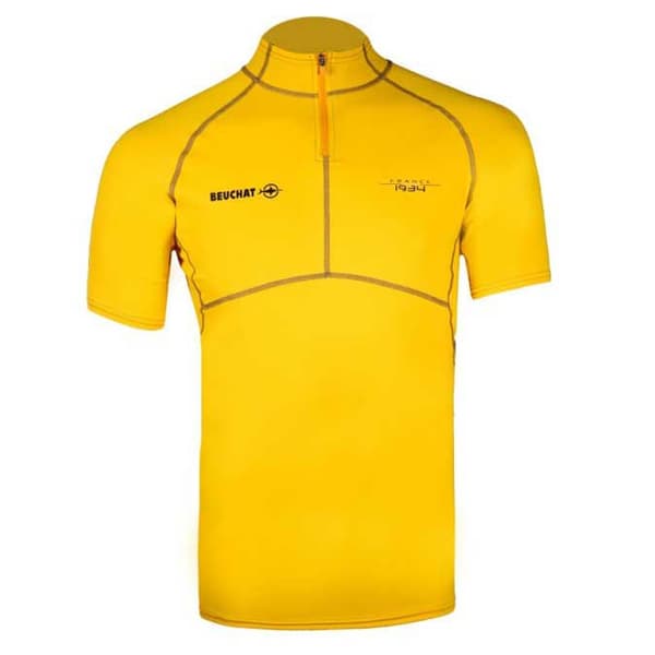 Beuchat Kortärmad T-shirt Atoll Gul M