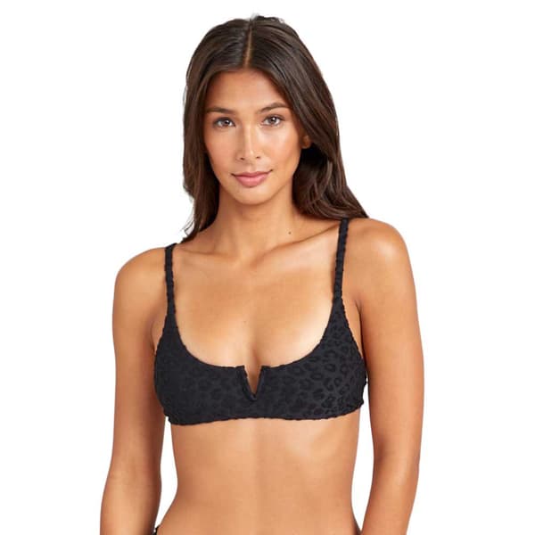 Rvca Bikinitop Wild V Wire Sort L Kvinde