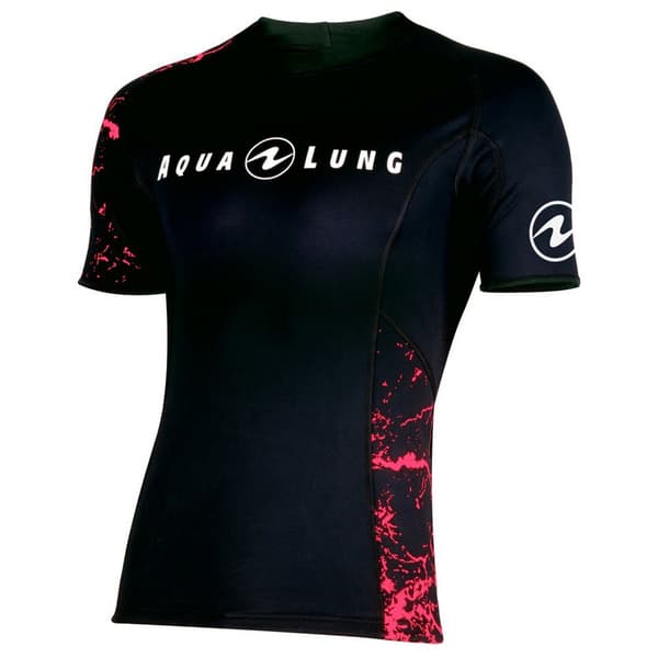 Aqualung Kortärmad Kvinna Top Ceramiqskin Svart XL