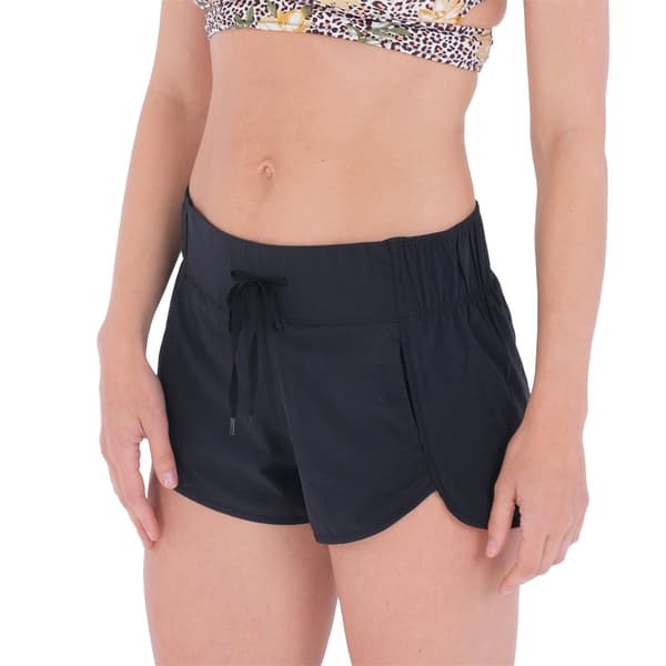 Hurley Svømmeshorts Aquas Solid 2.5´´ Sort S Kvinde