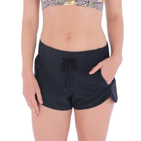 Hurley Svømmeshorts Aquas Solid 2.5´´ Sort S Kvinde