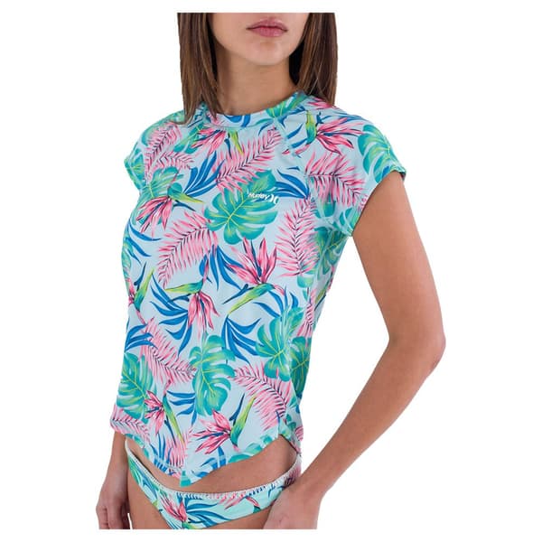 Hurley Kortærmet Surf T-shirt Java Tropical Flerfarvet S
