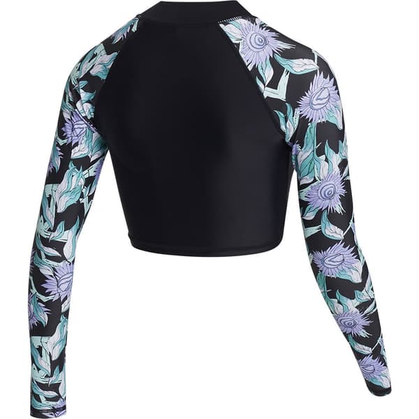 Mystic Uv Långärmad T-shirt Jayde Crop Rashvest Blå,Svart L