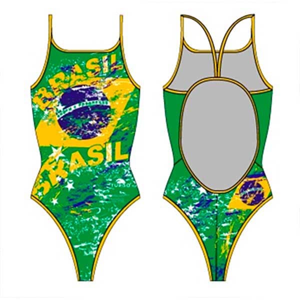 Turbo Badedragt Brazil Grøn L Kvinde