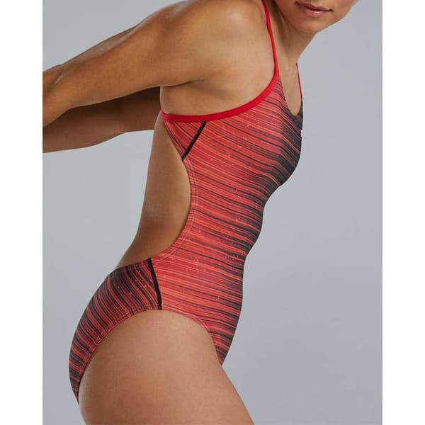 Tyr Badedragt Durafast Elite Cutoutfit Speedwarp Rød 38 Kvinde