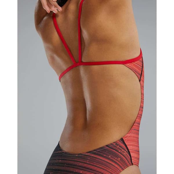 Tyr Badedragt Durafast Elite Cutoutfit Speedwarp Rød 38 Kvinde