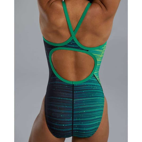 Tyr Badedragt Durafast Elite Diamondfit Speedwarp Blå 30 Kvinde