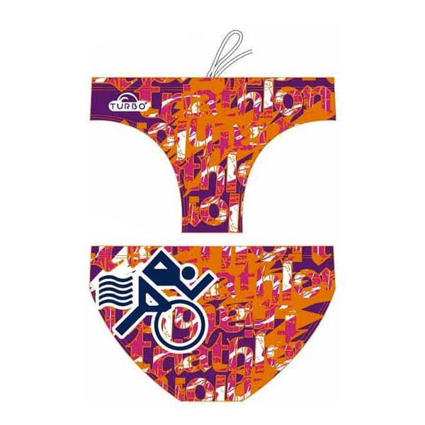 Turbo Svømning Kort Multi Triathlon Orange XL Mand