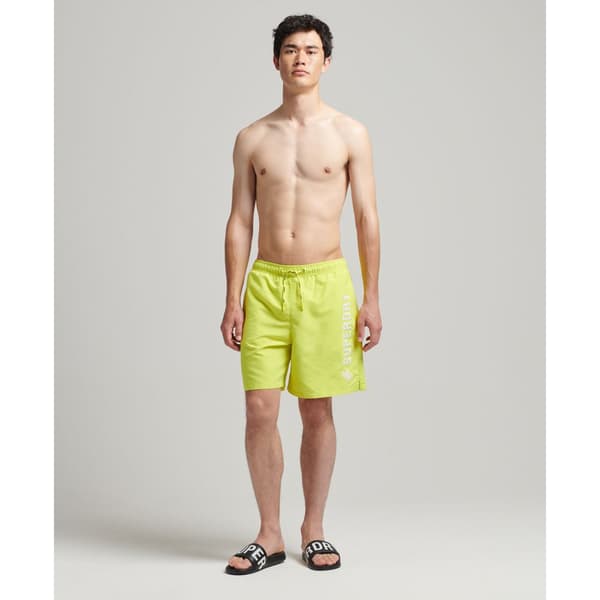 Superdry Simma Kort Code Applque 19inch Grönt M Man