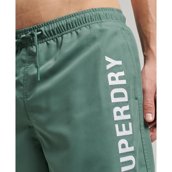 Superdry Simma Kort Code Applque 19inch Grönt M Man
