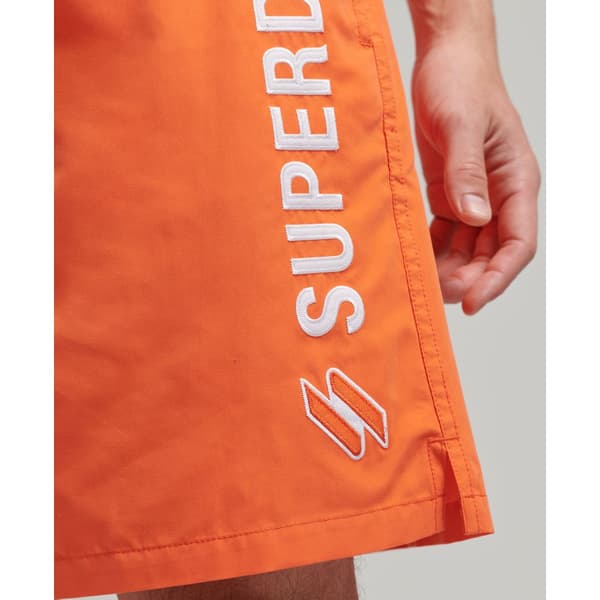 Superdry Simma Kort Code Applque 19inch Orange S Man
