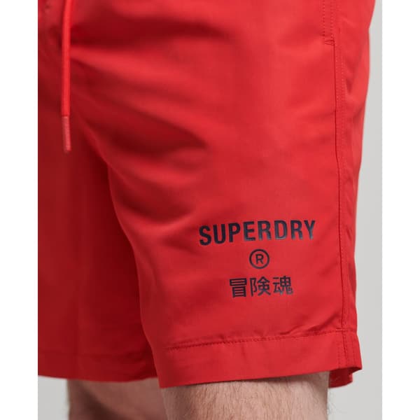 Superdry Uimahousut Code Core Sport 17 Inch Punainen S Mies