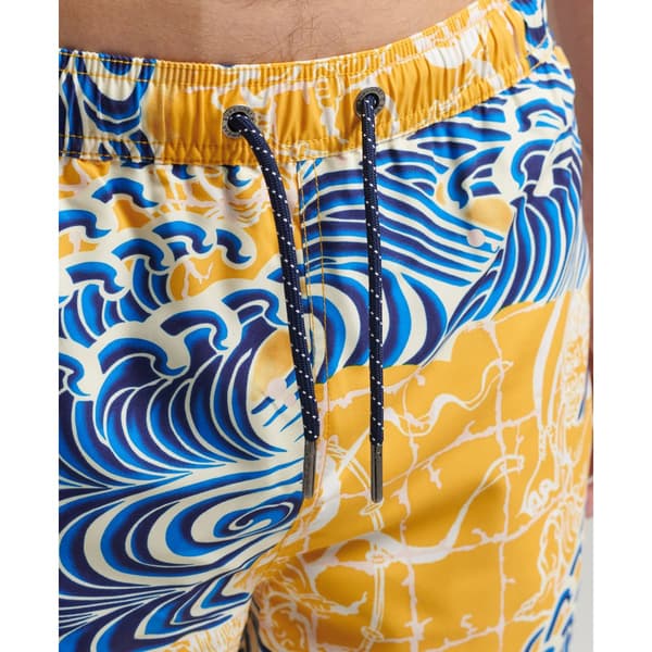 Superdry Uimahousut Vintage Hawaiian Keltainen,Sininen S Mies