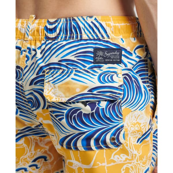 Superdry Uimahousut Vintage Hawaiian Keltainen,Sininen S Mies