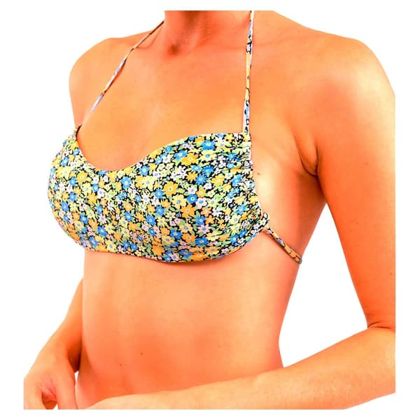 Rhythm Bikinitopp Carrie Tan Line Bandeau Svart S Kvinna