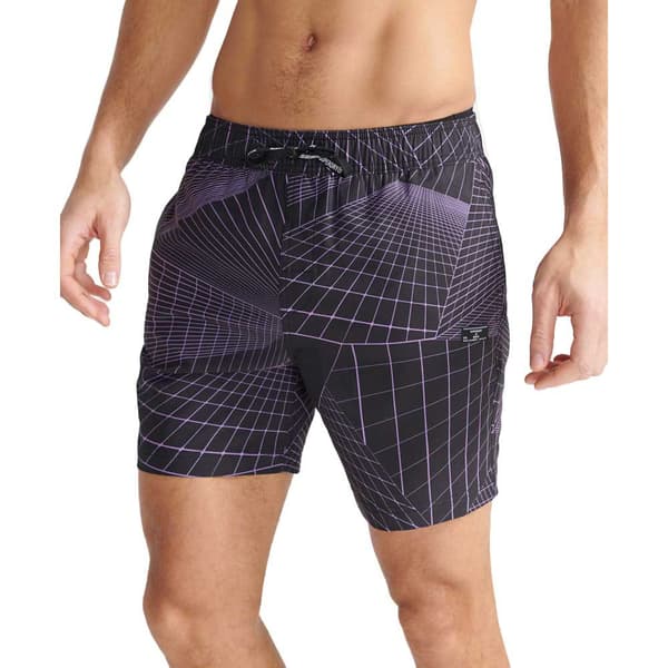 Superdry Badeshorts Resort 17´´ Grå M Mand