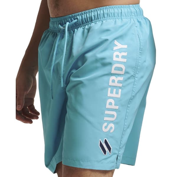 Superdry Swim Short Code Applque 19inch Sininen S Mies