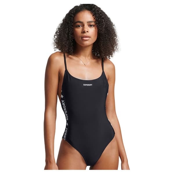 Superdry Badedragt Code Essential Tape Sort S Kvinde