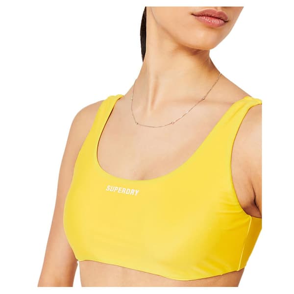 Superdry Bikinitopp Baddräkt Code Essential Gul M Kvinna