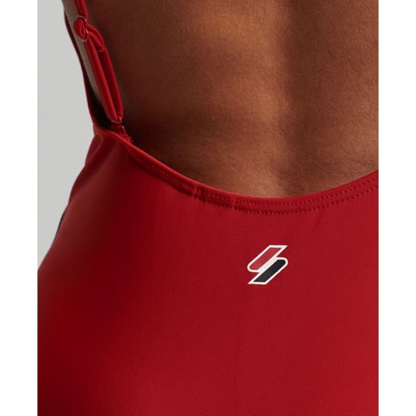 Superdry Badedragt Code Essential Tape Rød S Kvinde