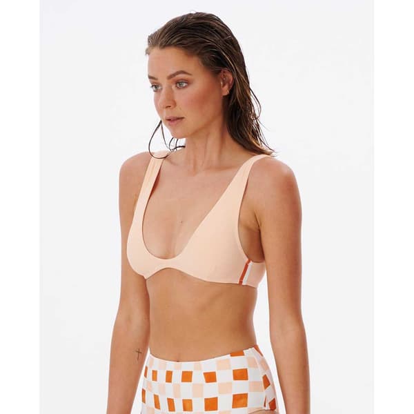Rip Curl Bikinitop Surf Check Trilette Gul L Kvinde