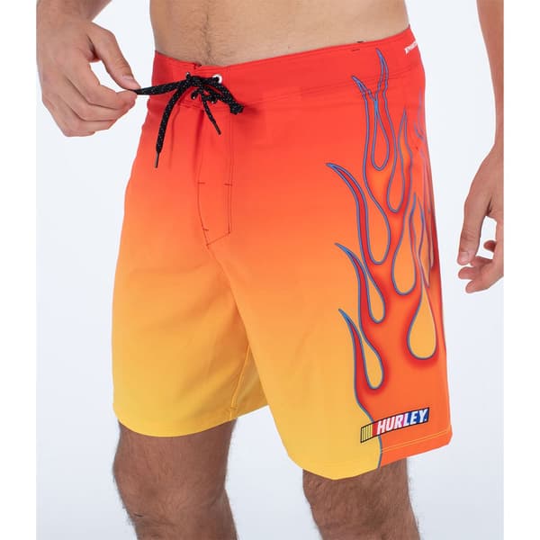 Hurley Badbyxor Phantom-eco Nascar Flames 18´´ Orange 32 Man