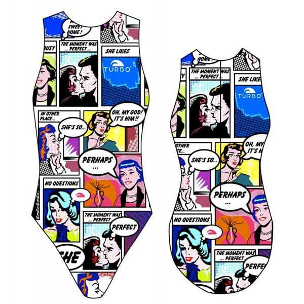 Turbo Badedragt Comic Flerfarvet 5XL Kvinde