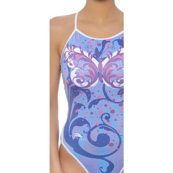 Turbo Badedragt Butterfly Star Blå 4XL Kvinde