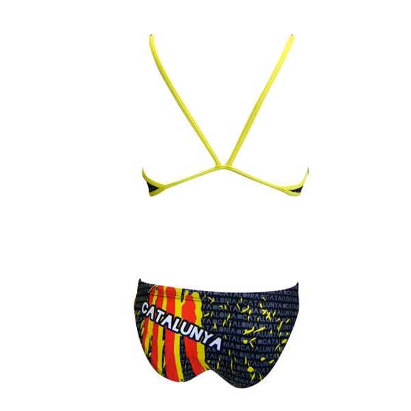 Turbo Catalonia Bikini Med Tynd Rem Sort 2XL Kvinde