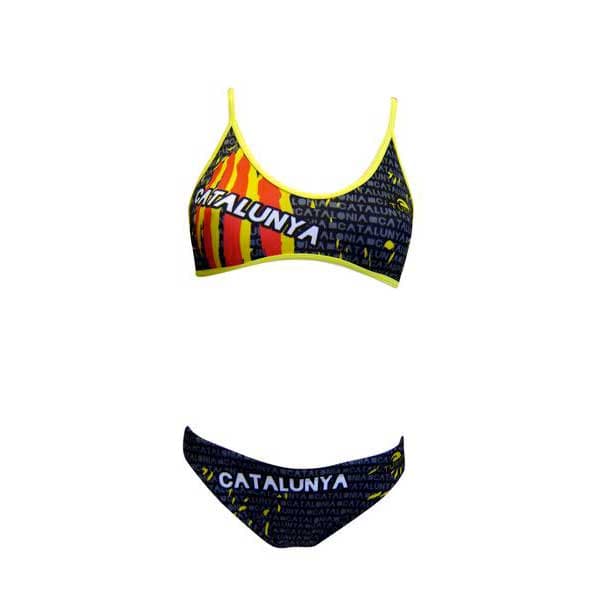 Turbo Catalonia Bikini Med Tynd Rem Sort 2XL Kvinde