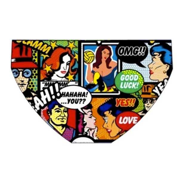 Turbo Svømning Kort Yeah Comic Flerfarvet S Mand