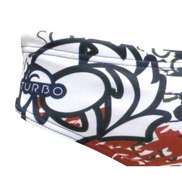 Turbo Svømning Kort Scotland Hvid 2XL Mand