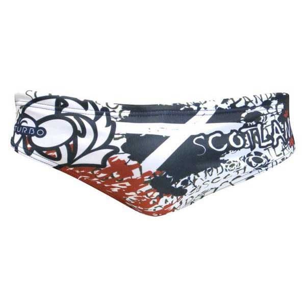 Turbo Svømning Kort Scotland Hvid 2XL Mand