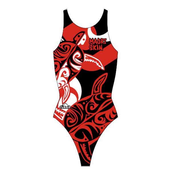 Turbo Badedragt Maori Skin Tattoo Rød M Kvinde