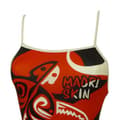 Miniatyrbillede 2 af 4: Turbo Badedragt Maori Skin Tattoo Rød,Sort 3XL Kvinde