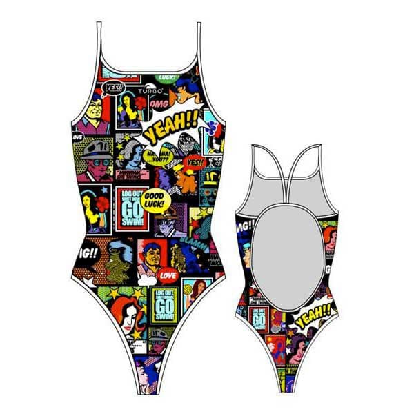 Turbo Badedragt Yeah Comic Flerfarvet 2XL Kvinde