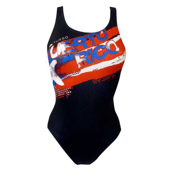 Turbo Badedragt Puerto Rico Sort 3XL Kvinde