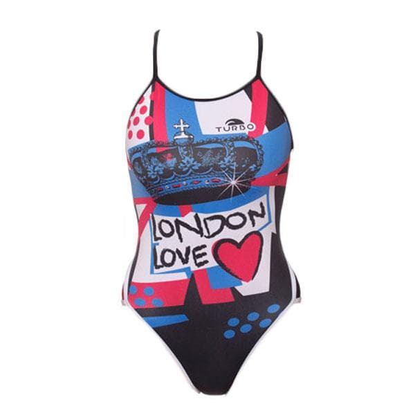 Turbo Badedragt London Love Flerfarvet XL Kvinde