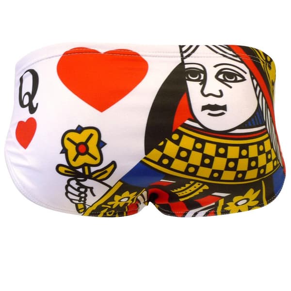 Turbo Uimahousut Heart Queen Valkoinen 2XL Mies