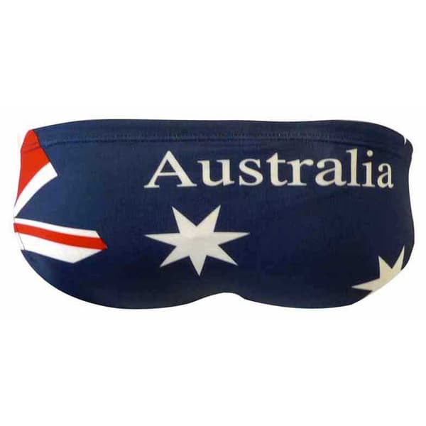 Turbo Svømning Kort Australia Flag Rød,Blå 2XL Mand
